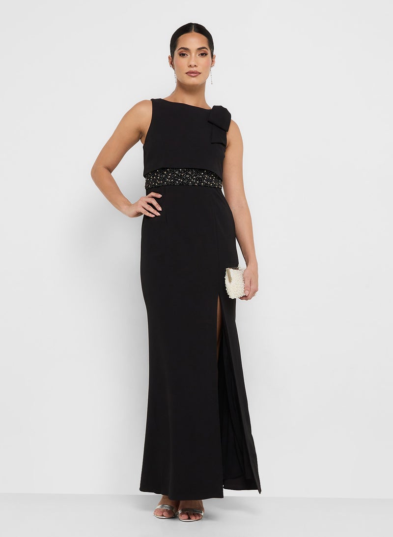 Adrianna Papell Embellished Maxi Dress - Image 4
