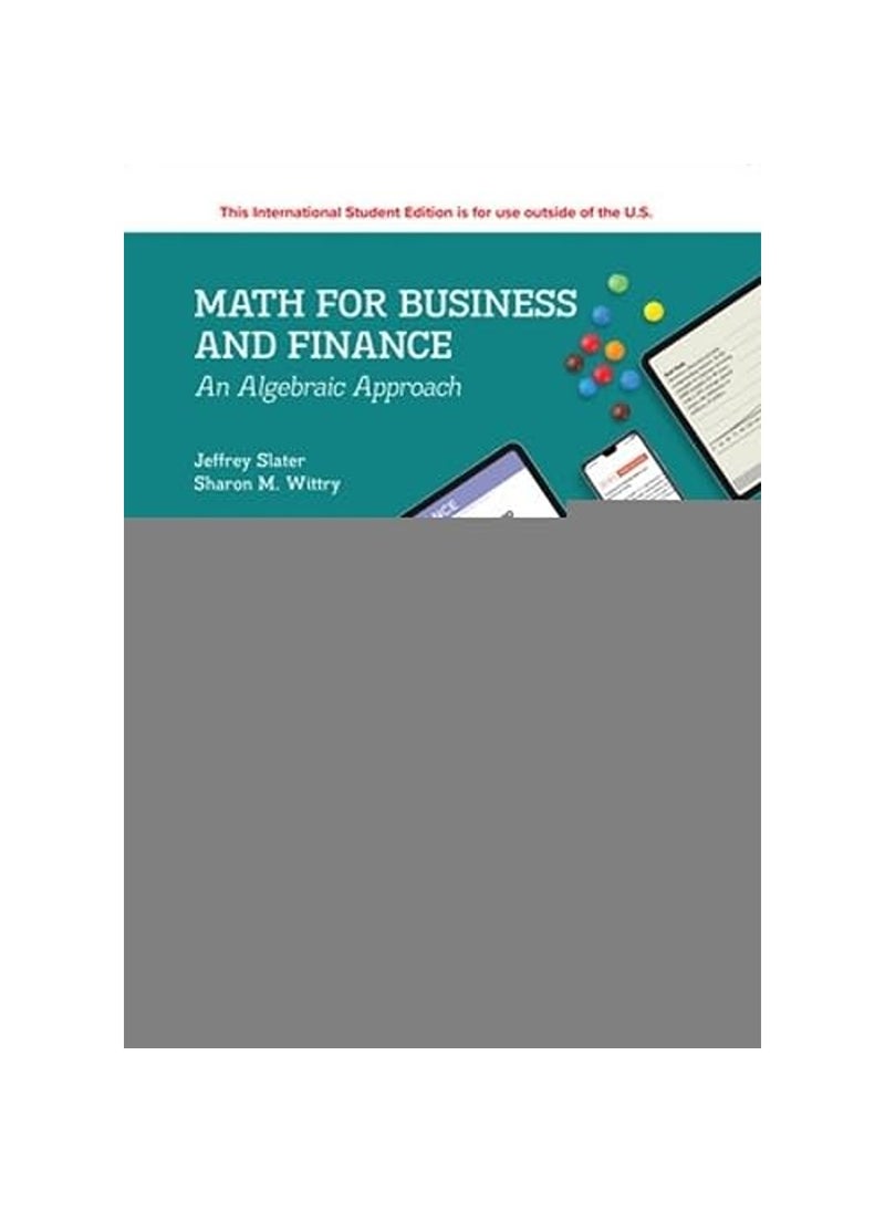 McGraw-Hill Education - Math For Business And Finance An Algebraic Approach ISE - Image 1