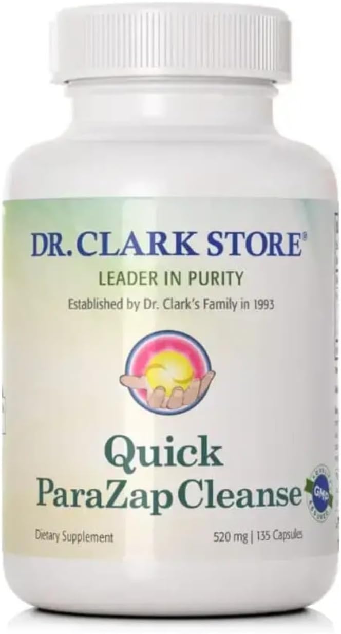 Dr Clark Store paraZap  520mg 135 Capsules Supports Digestive Health  Gut Balance - Image 1