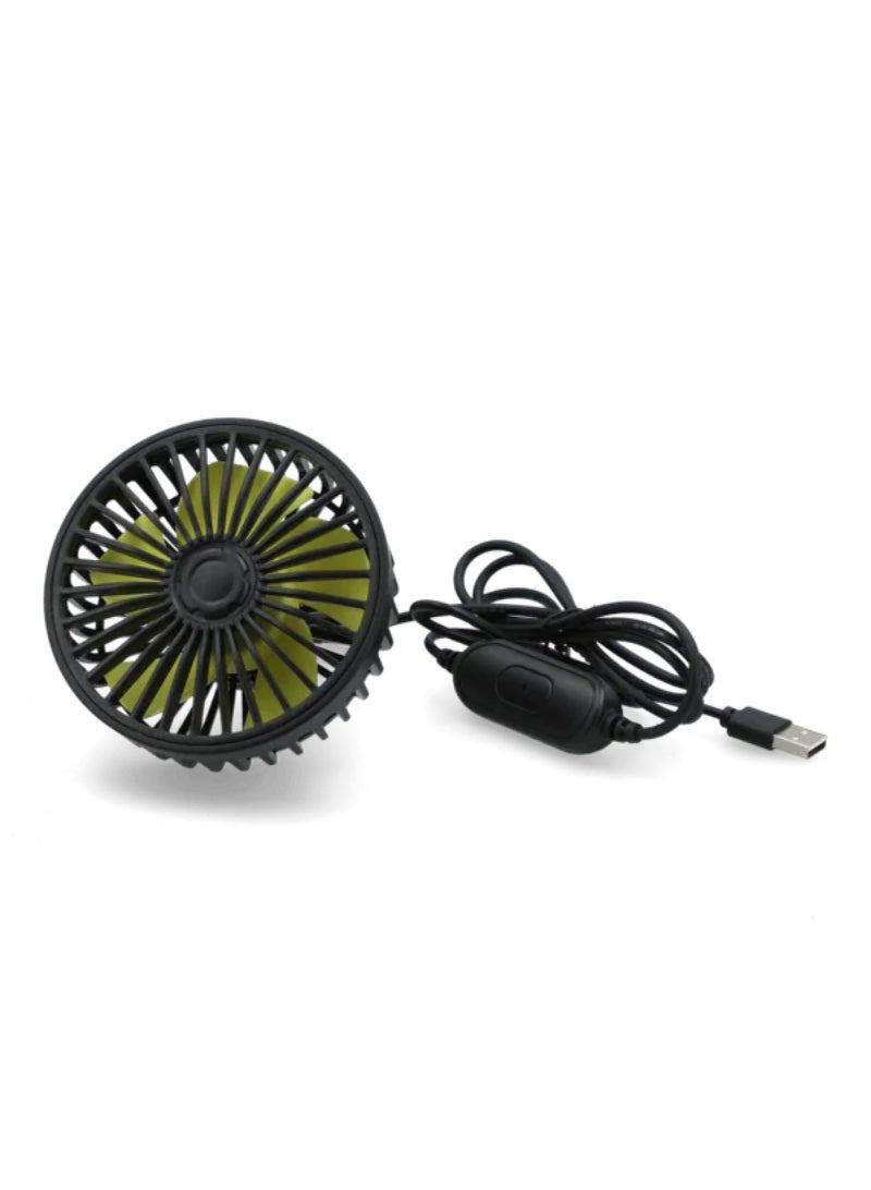 Autosmart Single Head USB Powered Car Fan Black and Yellow