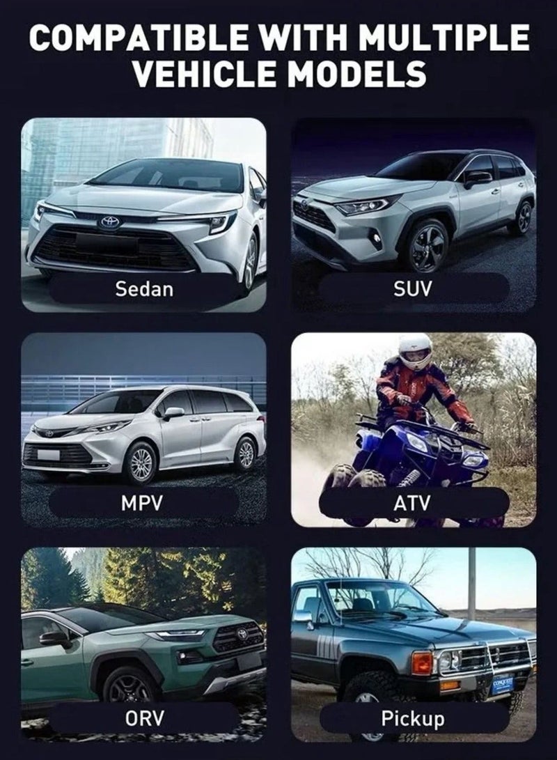 Denx Heavy Duty Cylinder Car Air Inflator & Tire Compressor - Image 5