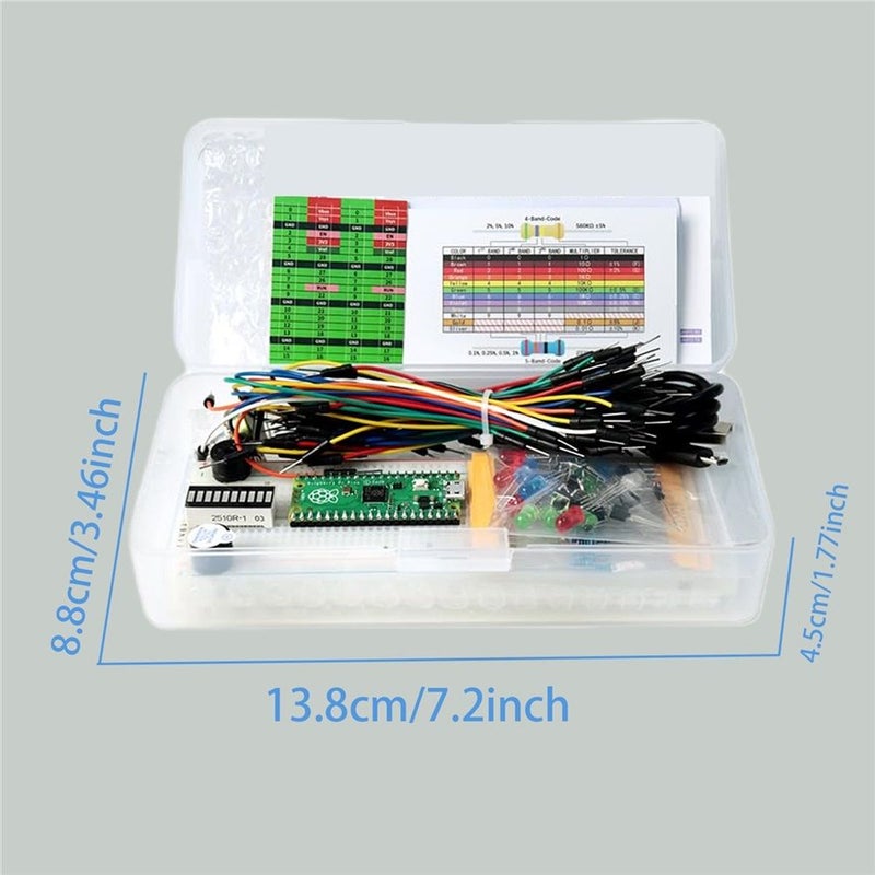 142 قطعة من Raspberry Pi ثنائي النواة Arm Cortex M0 Plus متحكمات دقيقة مع برنامج تعليمي مفصل ورمز Python C - Image 3