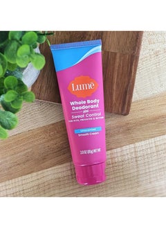 Lume Whole Body Deodorant Plus Sweat Control - Smooth Cream Tube - 72 Hour Odor And Sweat Control - Baking Soda Free, Skin Loving - 3.0 Ounce (Pack Of 2) (Unscented)  - Image 4