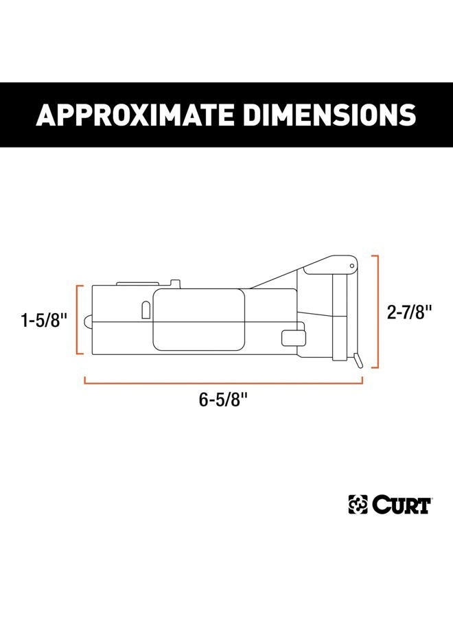 Curt 51180 Echo Mobile Electric Trailer Brake Controller with Bluetooth-Enabled Smartphone Connection, Proportional, Black PLastic, 9 x 9 x 3 inches, BLACK PLASTIC - Image 2