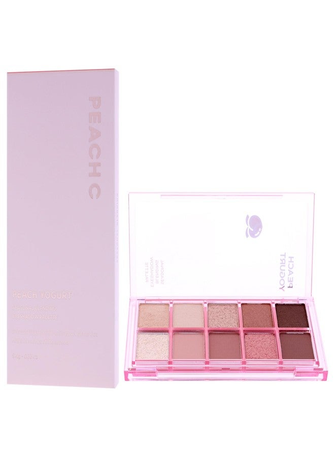 Peach C [K Beauty] Seasonal Blending Eyeshadow Palette | 10 Pink Peach Shades of Glitter, Shimmer & Matte Eye Shadow Palette Makeup (Peach Yogurt) - Image 4
