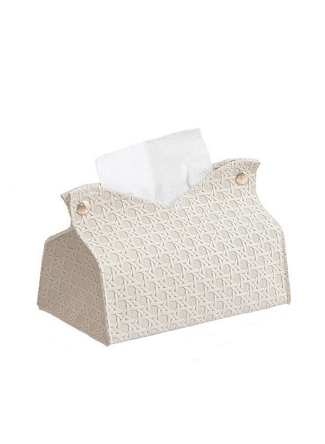 BF HOME Tissue Box Tissue Organizer PU Simple Tissue Holder  - Image 1