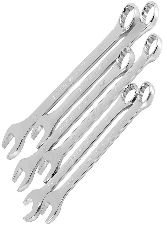 HAKZEON 6 Piece Wrench Set, 22-30mm Combination wrench, Professional Metric Combination Wrench Set with 12-Point Design, 15-Degree Offset, Chrome Vanadium Steel - Image 1
