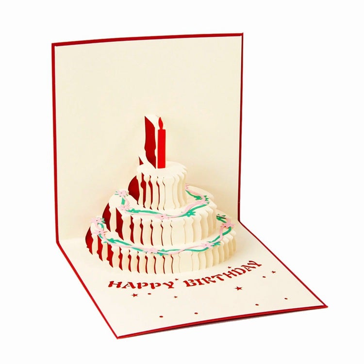 Birthday Greeting Card 3D Creative Card Handmade Hollow Paper Cake Birthday Blessing Gift Factory - Image 4