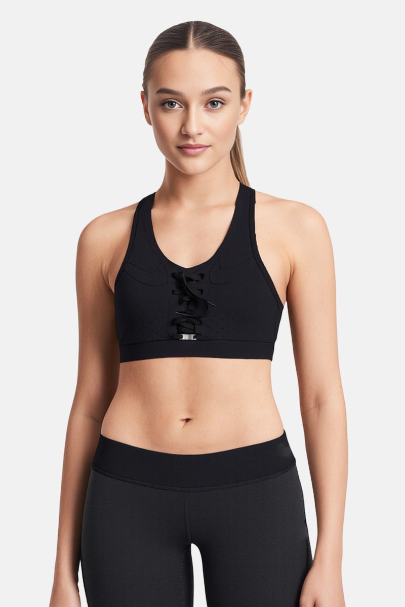 Nike Women Non Padded Sleeveless Training Sports Bra, Black - Image 1