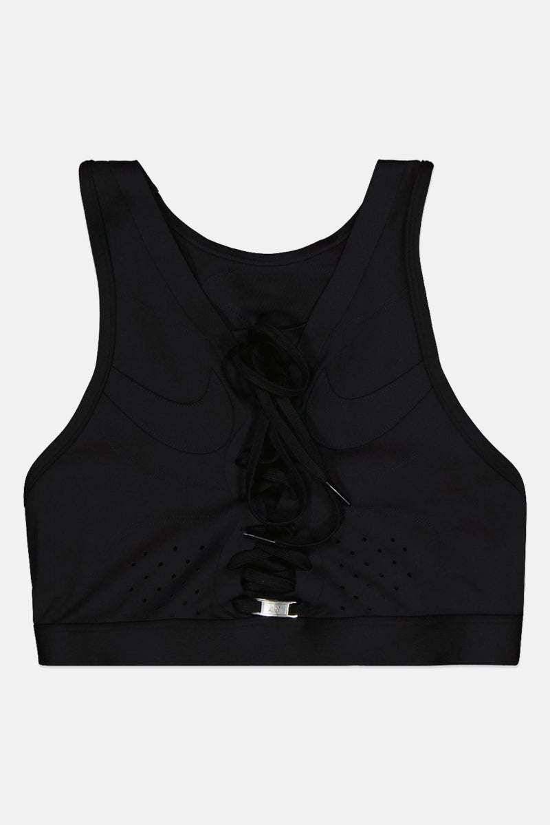Nike حمالة صدر رياضية بدون حشوة للنساء، سوداء - Image 2