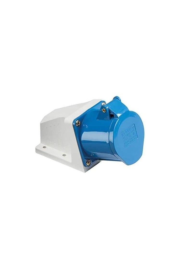 UHcom Industrial 3 PIN Wall Mounted Socket 220V 16A - UHCOM  - Image 1