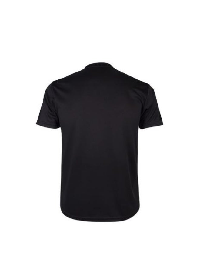 Apacs RN 10001 Badminton T-Shirt, Black – Lightweight Quick-Dry Sports T-Shirt, Breathable Athletic Wear for Badminton, Training & Indoor Sports - Image 2