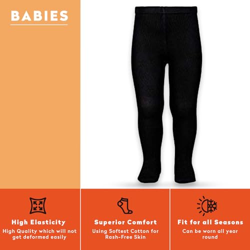 Supersox Tights for Babies, Made with Breathable, Anti Odour & Moisture Absorbent Combed Cotton, Ideal for All Day Activity (Pack Of 1) - Image 5