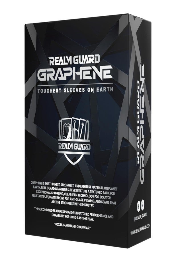 Realm Guard Graphene - 100ct أكمام فنية غير لامعة ذات ملمس مميز لبطاقات TCG/MTG (موجة أرجوانية رائعة) - Image 3