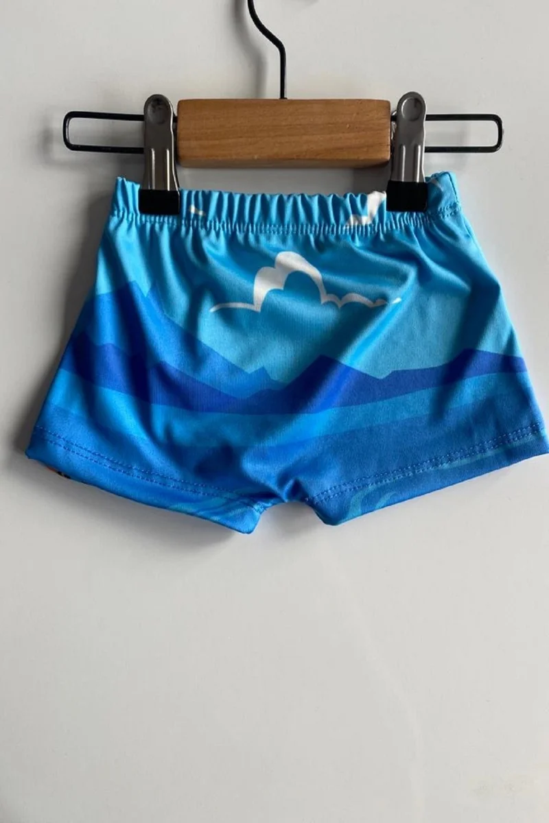 بوديوم جييم Podium Clothing New Season Kids Boys Crocodile Patterned Quick Drying Boxer Swimsuit