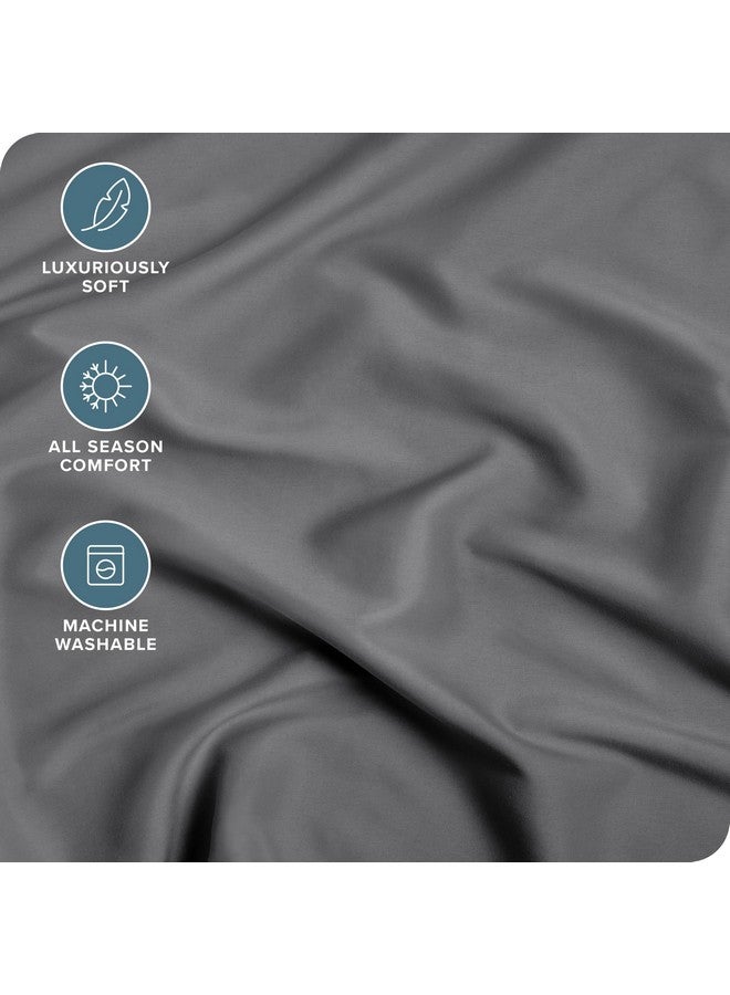 Bare Home Bare Home Fitted Bottom Sheet Twin Extra Long - Premium 1800 Microfiber - Ultra-Soft Wrinkle Free - Deep Pocket - Twin XL Fitted Sheet (Twin XL, Grey) - Image 2