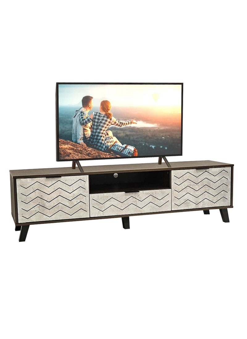 Malaysian TV Table, With Shelf, Acrylic Paint 160*40*45cm. - pzsku/Z3466E257C4FA3064178EZ/45/_/1690819943/664f37b4-6c88-4233-8ec0-baebefdc9fc9