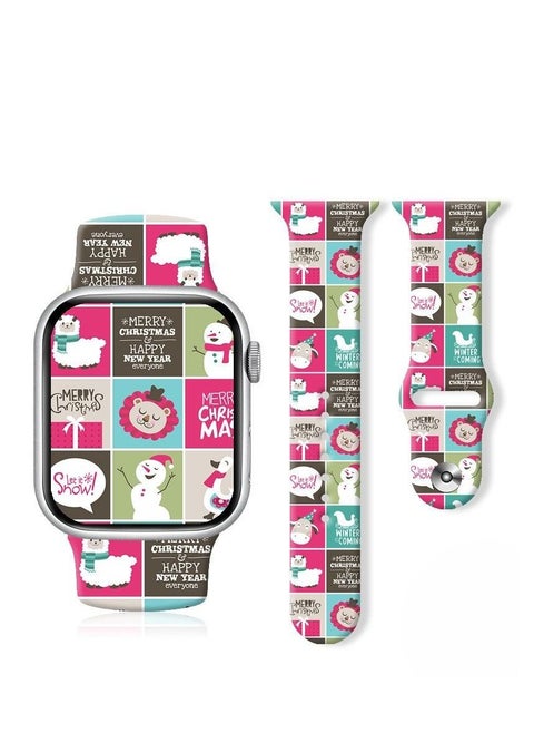 Apple Silicone Watch Band Printing Suitable for Apple Watch Ultra S8 Wristband 38MM