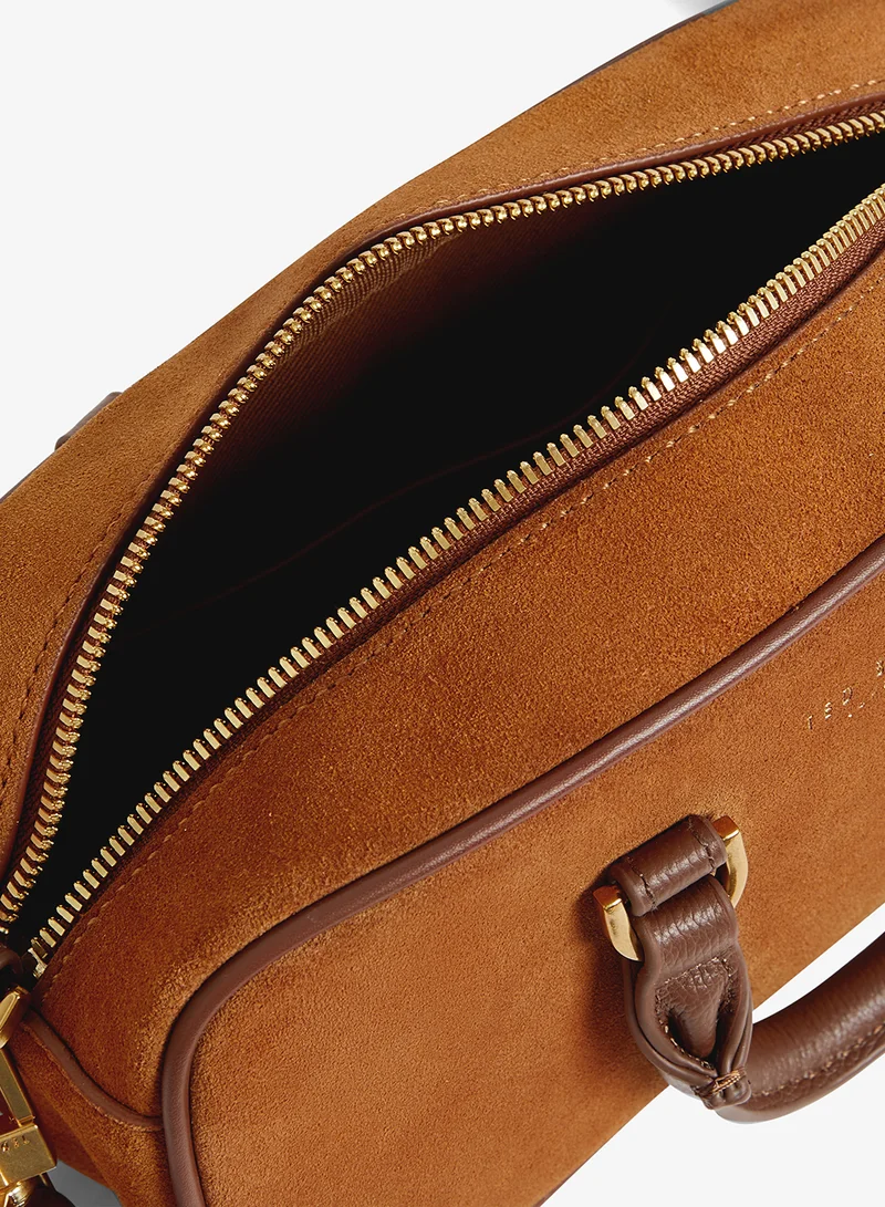 Ted Baker  Shayia Elongated Suede Boxy Top Handle Shoulder Bag for Women | Best Price UAE