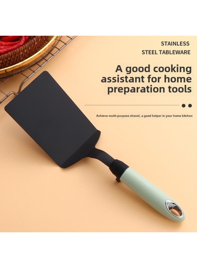 Pizza Shovel Pancake Fruit Tool Scraper Iron Smoothing Cooking Shovel Pancake Press Pancake Teppanyaki Fried Egg Pancake Shovel-Specifications:Ins Lisi-black Cooking Spatula - Image 4