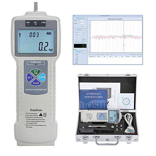 BAOSHISHAN ZP-500N Digital Force Gauge Push Pull Gauge with Output Function, Carrying Case, LCD Backlit Display, Metal Enclosures for Tension and Compression Load Plug Force Destructive Tests - Image 1