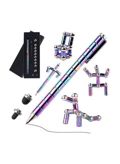 RATSAW Decompression Magnetic Pen Magnet Ballpoint Pen Eliminate Pressure Fidget Toy Gift Multifunctional Decompression Magnet Writing Toy Pen Best Gift For Friends Colourful  - Image 1
