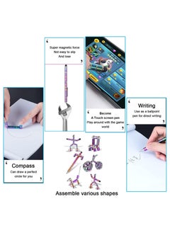 RATSAW Decompression Magnetic Pen Magnet Ballpoint Pen Eliminate Pressure Fidget Toy Gift Multifunctional Decompression Magnet Writing Toy Pen Best Gift For Friends Colourful  - Image 3