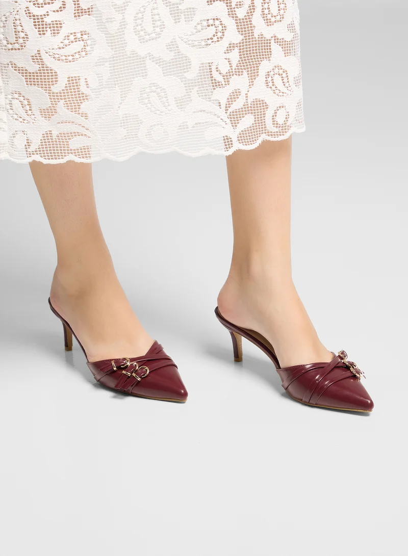 ELLA Buckle Detail Pointy Pump