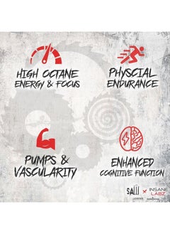 Health & Household Insane Labz Psychotic Saw, High Stim Pre Workout Powder With Oxygold™ And Ampiberry®,Extreme Lasting Energy With Teacrine®,Focus With Cognitiq® And Endurance With Beta Alanine,30 Srvgs,Blood Orange  - Image 4