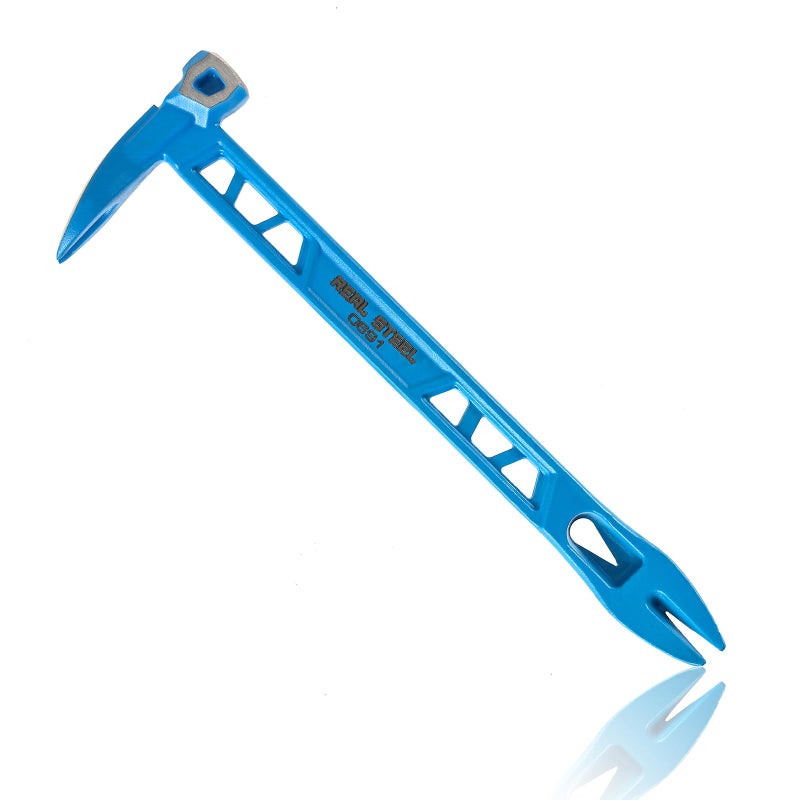 Real Steel 10" Double Ended Nail Puller Cats Paw Pry Bar Construction (0691) - Image 1