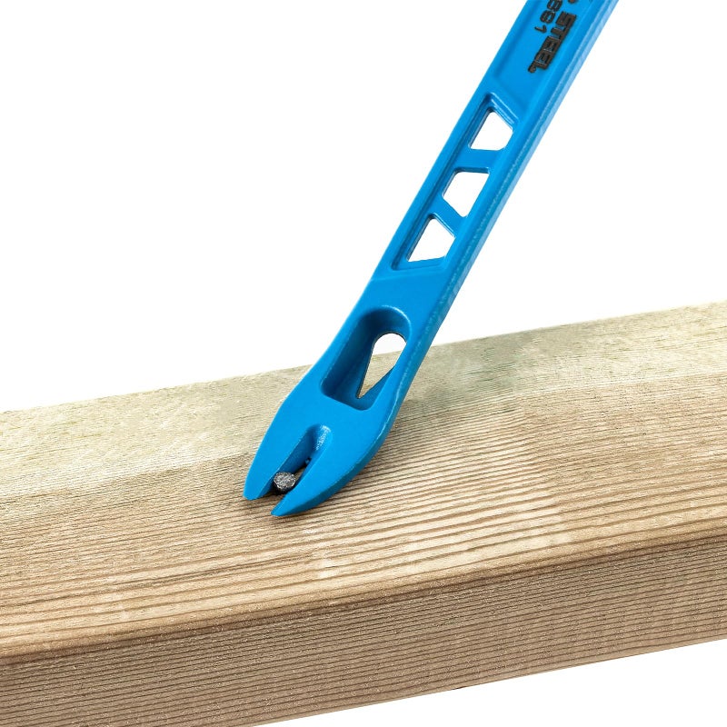 Real Steel 10" Double Ended Nail Puller Cats Paw Pry Bar Construction (0691) - Image 3