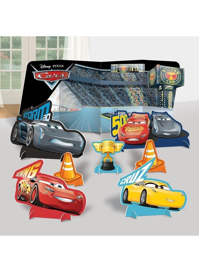 Amscan طقم تزيين الطاولة من ديزني بيكسار سيارات 3 - زينة ورقية