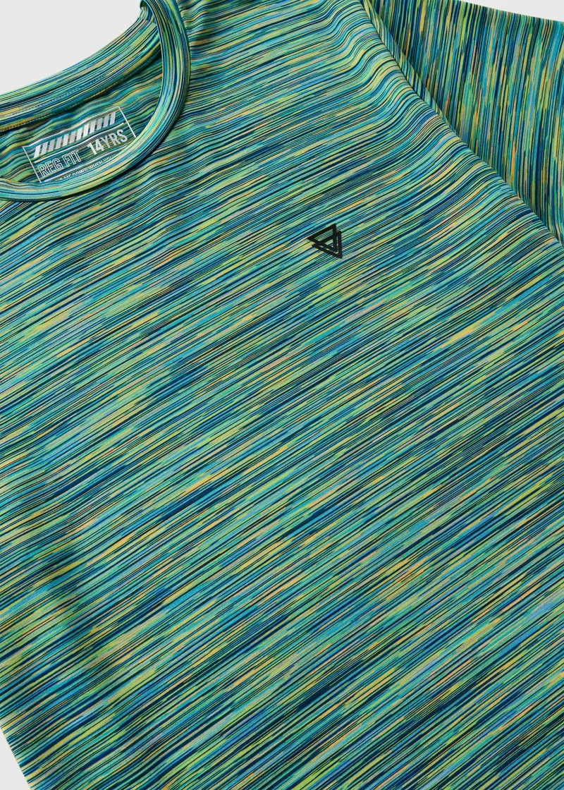 Matalan Boys Navy Waffle Tie Dye Top