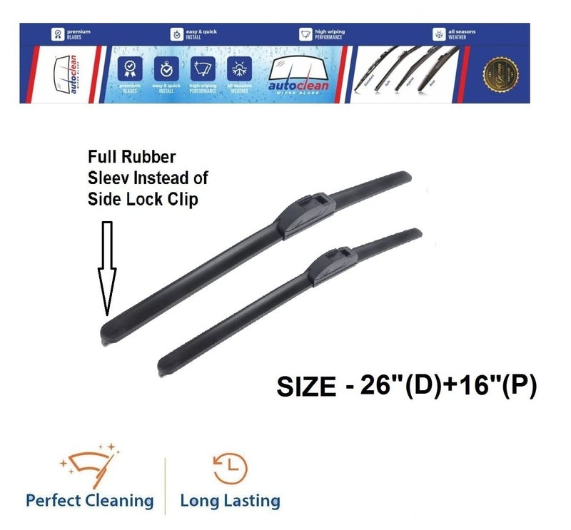 AutoClean شفرة مساحات أوتوكلاين بدون إطار/ناعمة لسيارات كريتا وإنوفا كريستا - Image 4