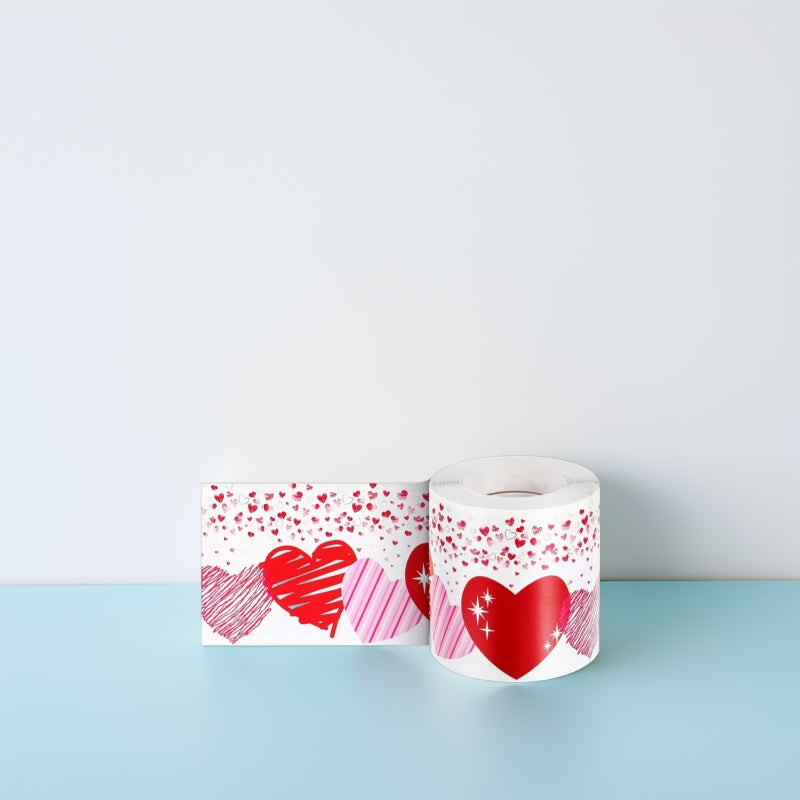 Valentine's Day Bulletin Board Decoration Heart Border Stickers Romantic Heart Bulletin Boards Trim for Weddings Engagements Classrooms Home Decor - Image 3