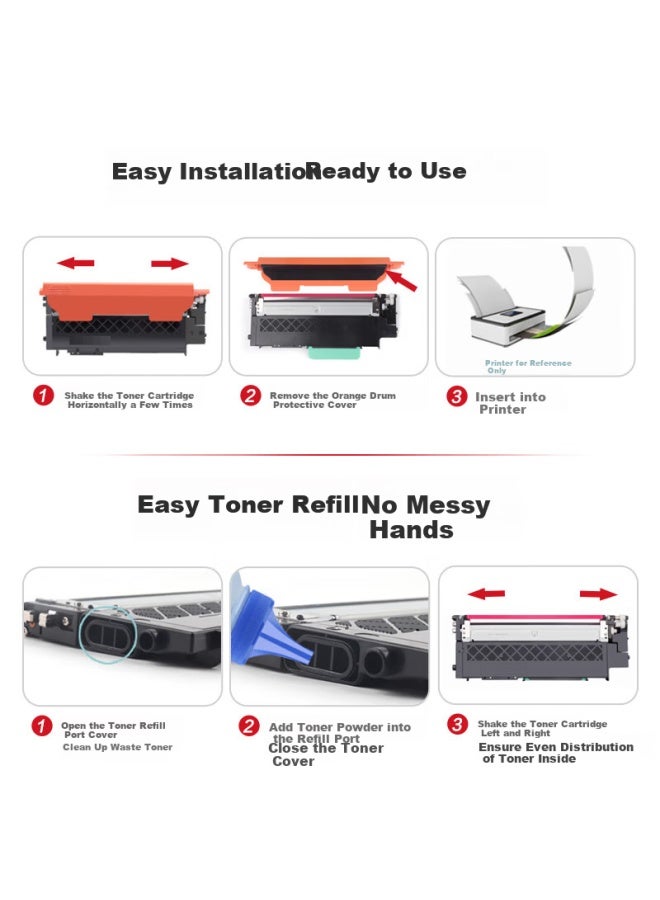960 Lt1821 Toner Cartridge Compatible With Lenovo Cs1821w Cm7120w Waste Toner Box Drum Cs1831w Printer Drum Toner Cartridge Cm7110w Ink Cartridge Four-color Set - Image 2