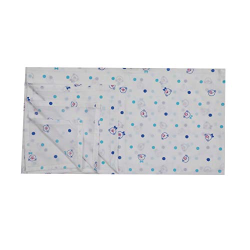 Infantbond All Season Use Organic Cotton Baby Mal-Mal Swaddle (Multicolour, 90x90 cm, 0-18 Months) - Pack of 3 - Image 5