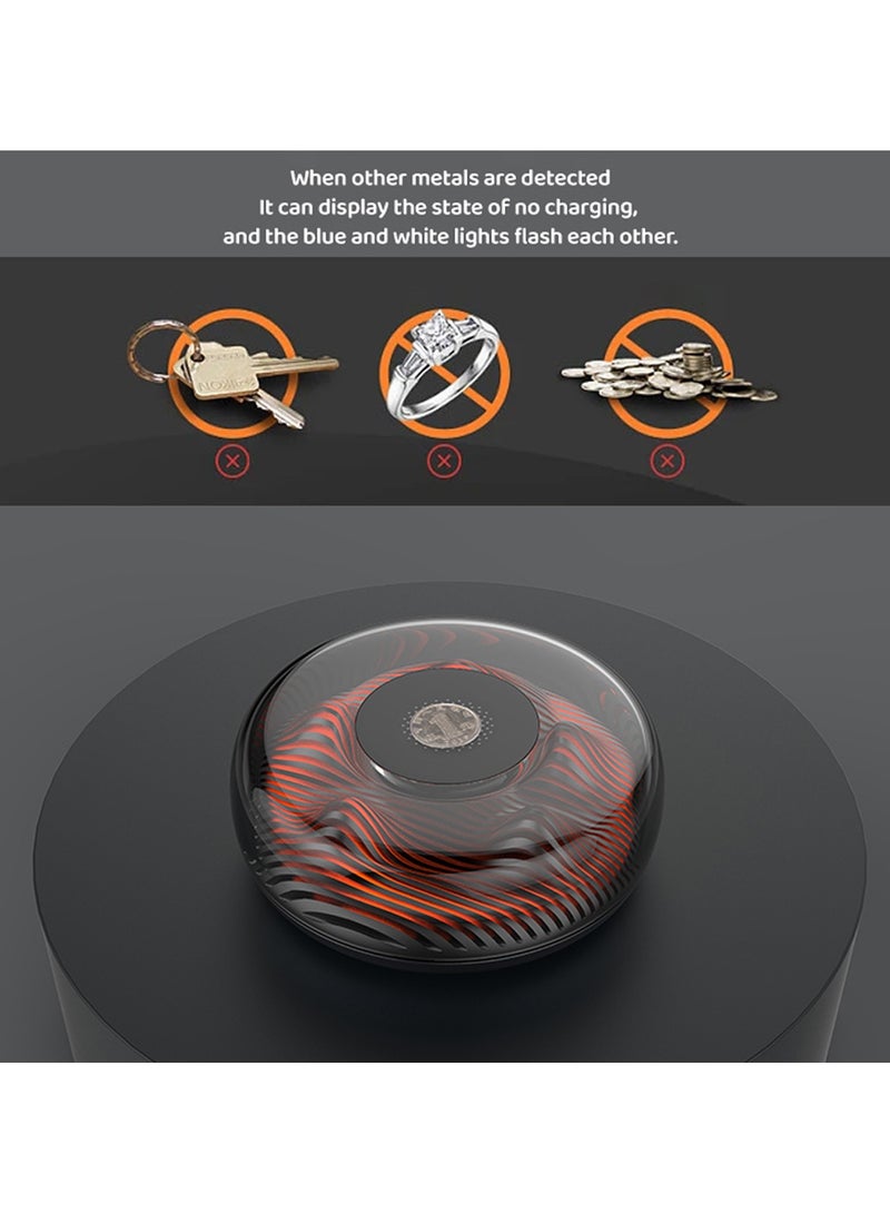 KASTWAVE Night Light with Wireless Charge, Volcano Shape 15W Fast Wireless Charging Bedside Lamp Table Lamp for iPhone 14/13/12/11/Pro/Max/XS/XR/X/Plus Airpods Pro/3/2/1 & iwatch, Black - Image 5