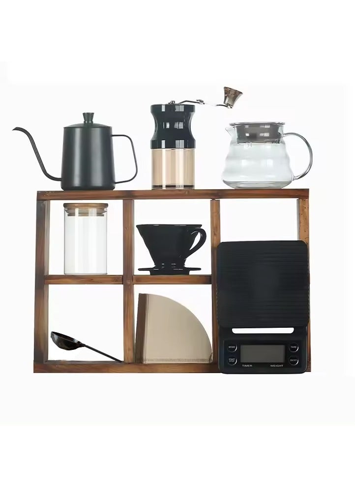 Joshberg 11Pcs V60 Pour Over Coffee Maker Set with Carry Case,Completed Coffee Drip Set with Coffee Grinder,Coffee Scale,Coffee Kettle, Coffee Filter All in 1 Portable Travel Bag  - Image 3