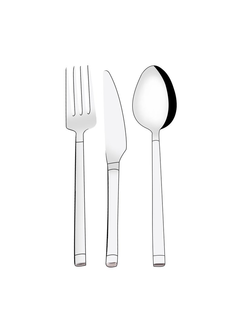 Serenk Barcelona 18-Piece 18/10 Stainless Steel Cutlery Set - Polished Finish, Durable Flatware for Elegant Dining - pzsku/Z3467AA7641FB71ED3ECFZ/45/_/1739969193/3de899a7-1ac2-4844-8403-9ba0bb1d2245