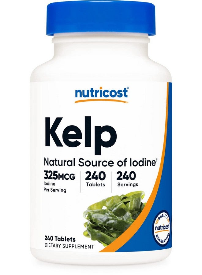 Nutricost Kelp Tablets 325Mcg Of Iodine 240 Tablets Nongmo Gluten Free - Image 1