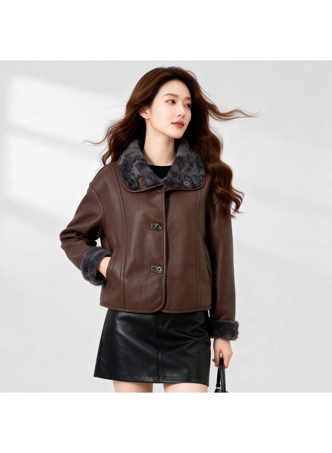 Fapai Fashion Retro High-end Faux Fur Elegant Versatile Casual Wear Comfortable Top - Image 3