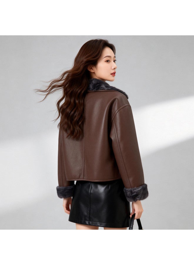 Fapai Fashion Retro High-end Faux Fur Elegant Versatile Casual Wear Comfortable Top - Image 4