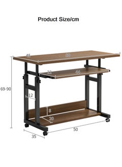 Adjustable Computer Table 80 X 45cm Movable Laptop Computer Desks with Keyboard Tray for Office Home - pzsku/Z3467B1047A317AA64707Z/45/_/1674230641/0c2da439-373f-42a8-a999-0a0ca03ac116