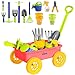 Dimple Garden Wagon Tools Toy Set Premium 15 Pcs Kids Gardening Tools Wagon Toy Set Sturdy Durable Top Yd Beach Sand Garden Play Set Great for Kids Toddlers - Image 2