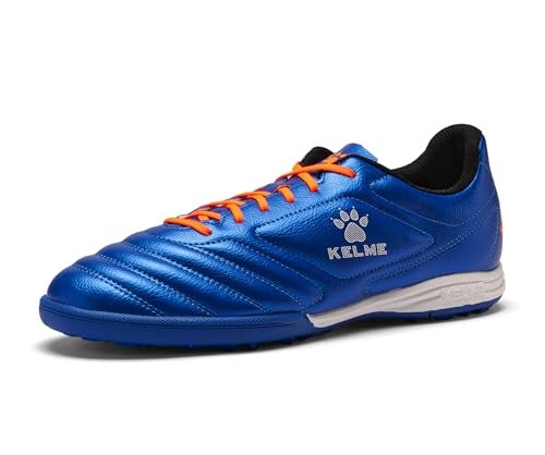 KELME Unisex Adult Turf Soccer Shoes, Futsal Indoor Soccer Cleats, for Mens Womens,Blue,Size 8 - Image 1