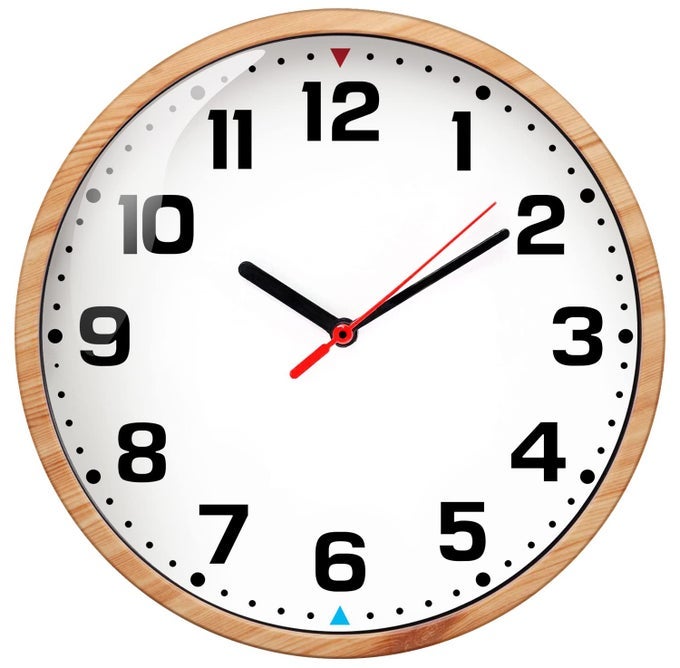 WALL CLOCK 9 INCH BATTERY OPERATED SILENT NONTICKING WALL CLOCK MODERN QUARTZ DESIGN DECORATIVE INDOOR KITCHEN OFFICE BROWN
