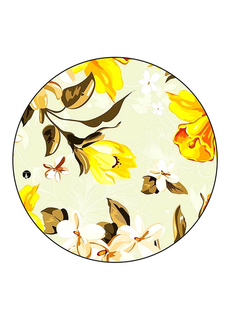 RKN Flowers Printed Mouse Pad  Multicolour