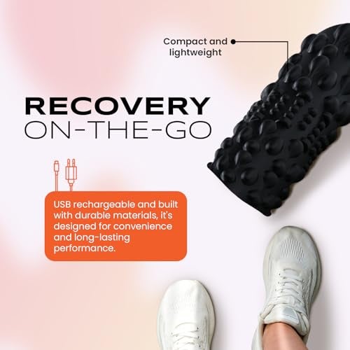 PURSONIC Vibrating Foam Roller – Deep Tissue Massage for Muscle Recovery – 5 Intensity Levels, USB Rechargeable, Durable & Lightweight Design - Image 4