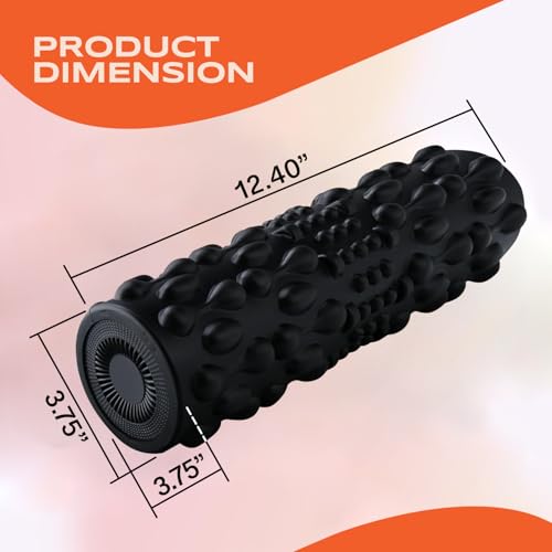 PURSONIC Vibrating Foam Roller – Deep Tissue Massage for Muscle Recovery – 5 Intensity Levels, USB Rechargeable, Durable & Lightweight Design - Image 5